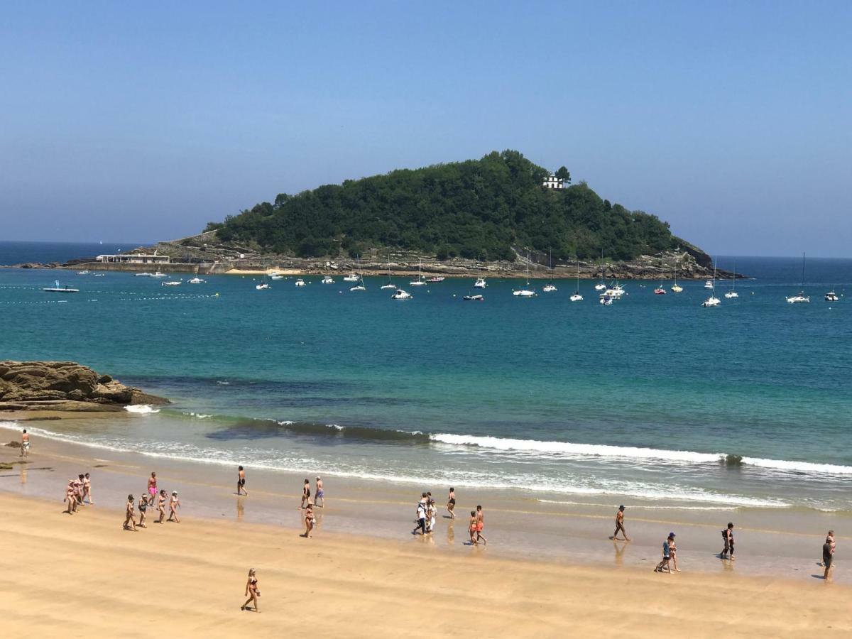 La Madame On La Concha Beach, Seaview Apartment San Sebastián Exteriör bild